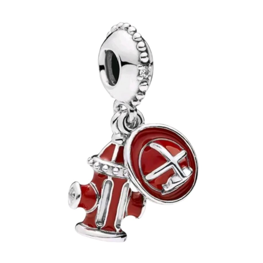 Fire Hydron & Hat Emergency Services Charm - Sparks Charms