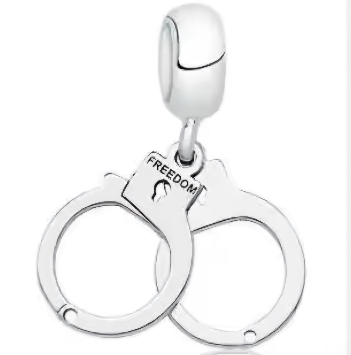 'Freedom' Hand Cuffs Prison Release First Arrest Charm - Sparks Charms