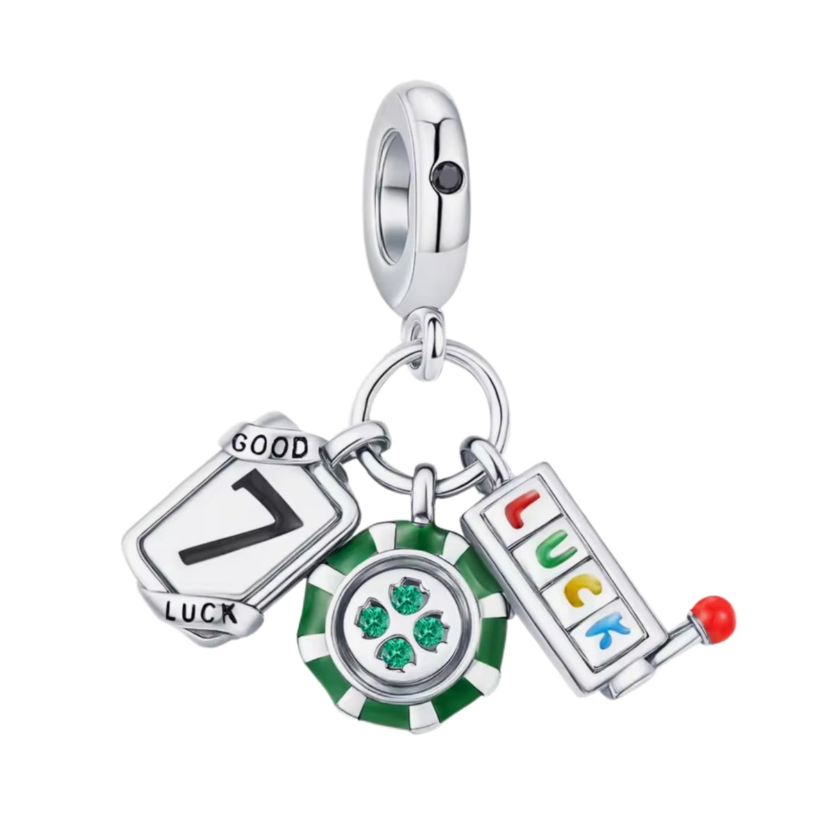 Good Luck Slot Card & Chip Charm - Sparks Charms
