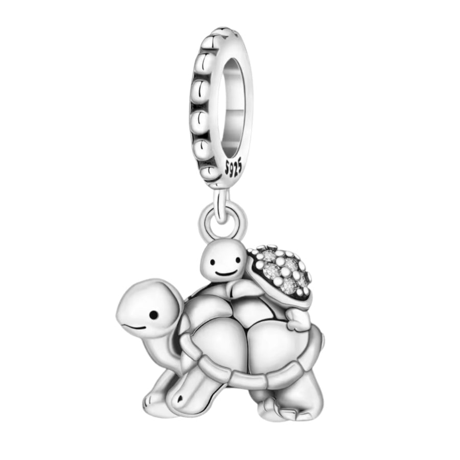 Mum & Baby Tortoise Charm - Sparks Charms