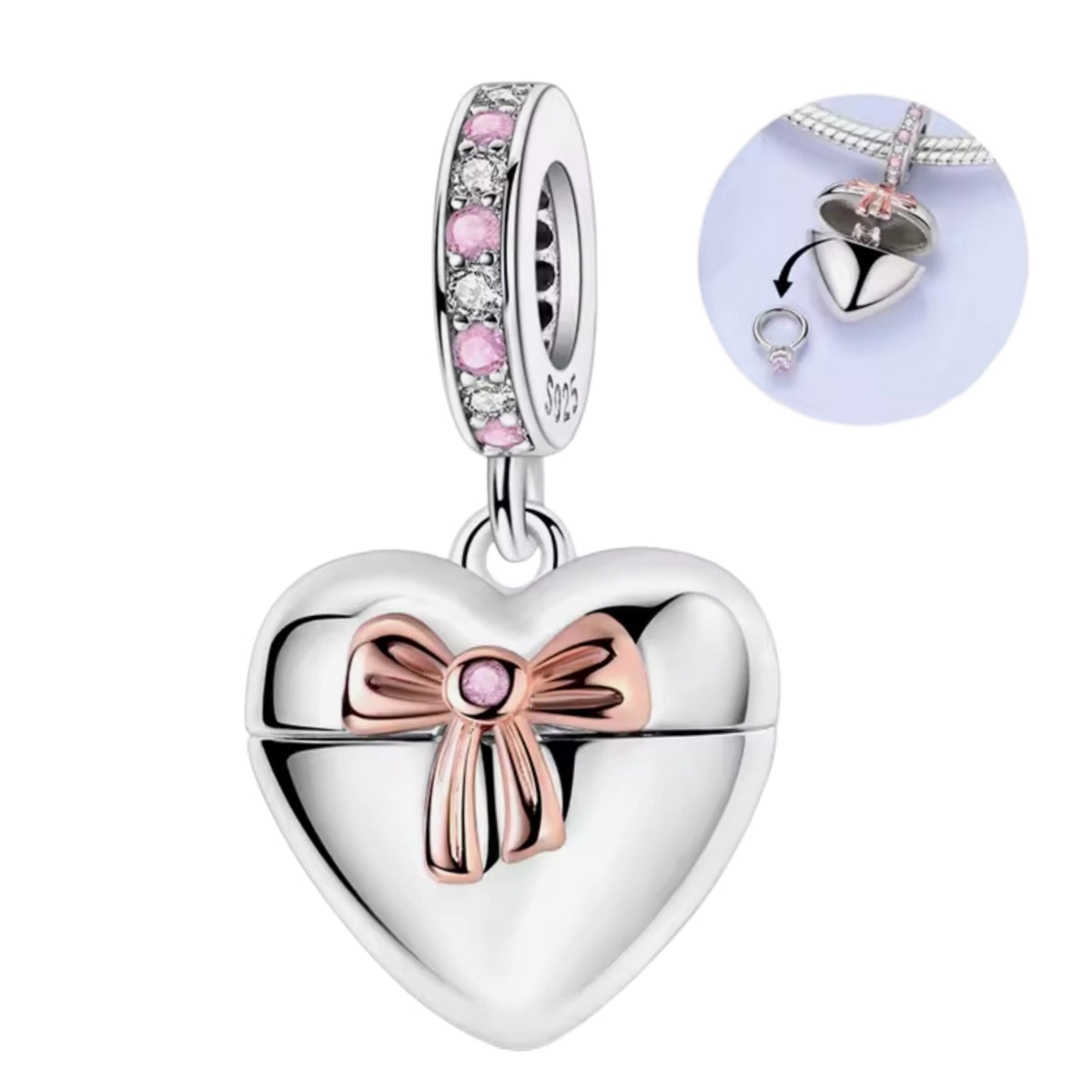 Opening Heart with Ring Charm - Sparks Charms