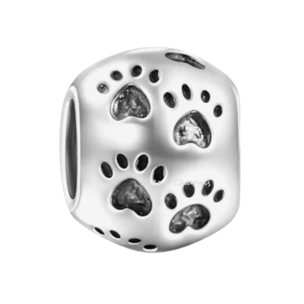 Paw Print Bead Charm - Sparks Charms