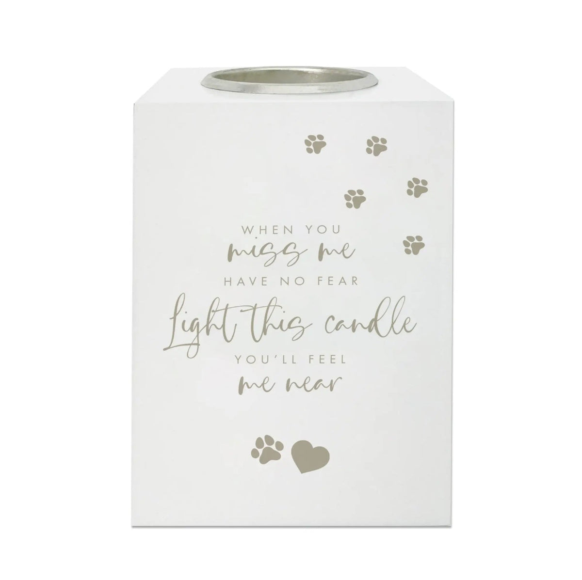 Pet Memorial Tea Candle Holder - Sparks Charms