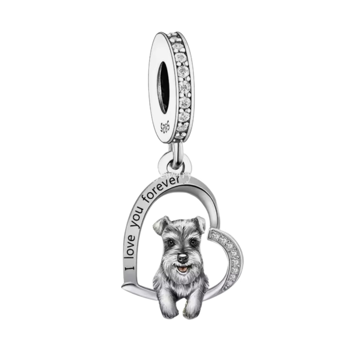 Scottish Terrier 'I love you forever' Charm - Sparks Charms