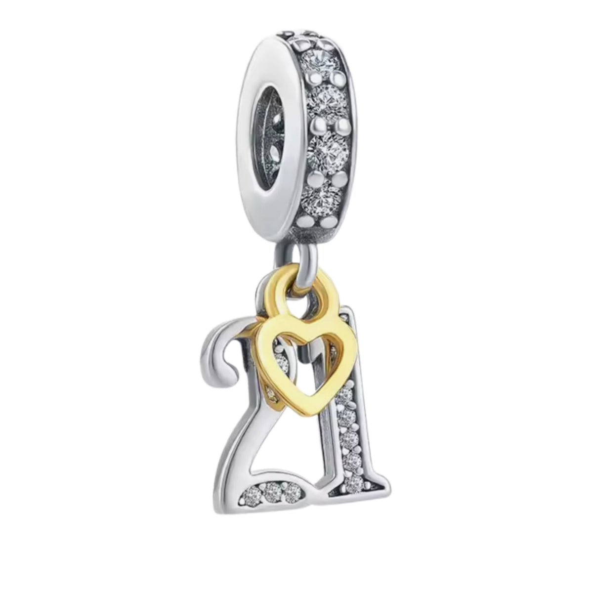 Sparkling 18th 21st Birthday Anniversary Charm - Sparks Charms