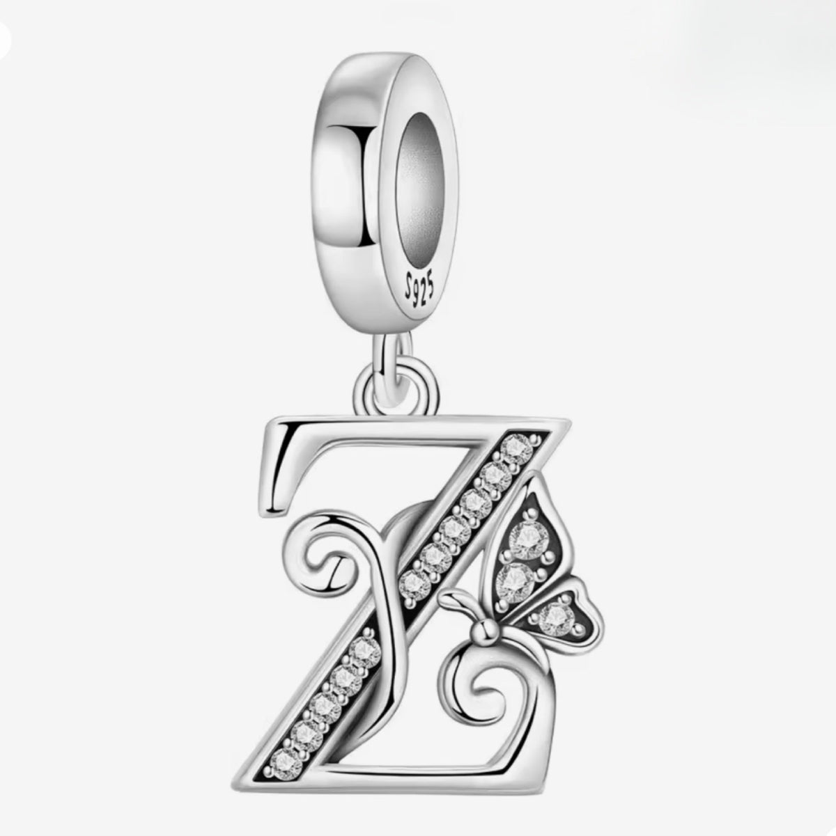 Sparkling Butterfly A - Z Letter Charm - Sparks Charms