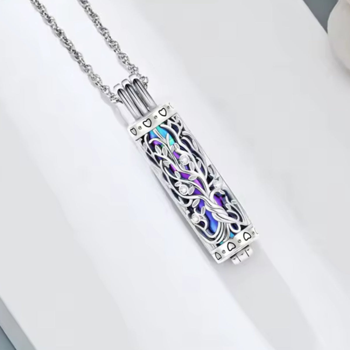 Stainless Steel Tree of Life Necklace Urn - Sparks Charms
