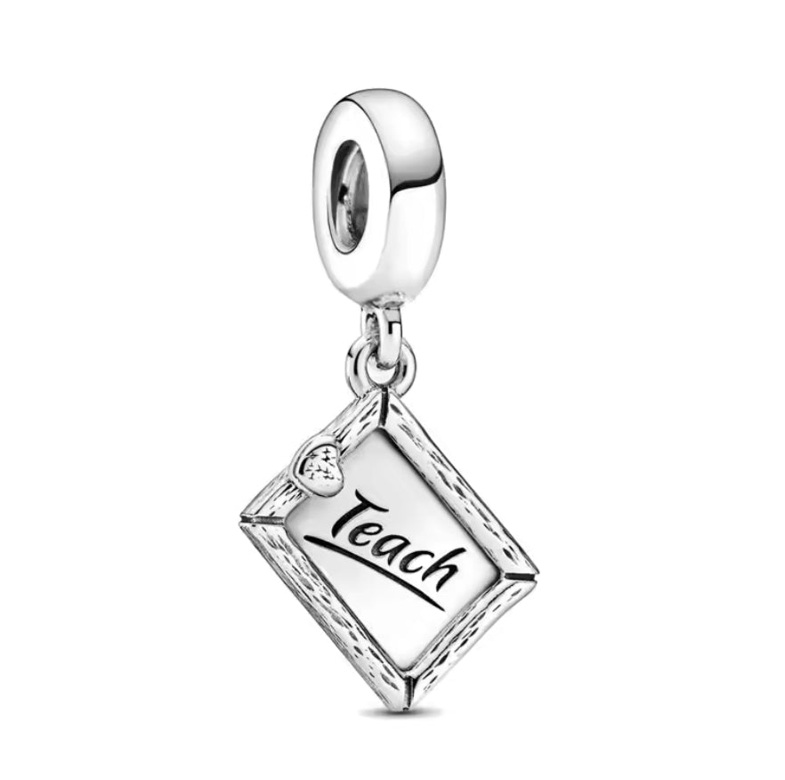 'Teach with love' Teacher Charm - Sparks Charms