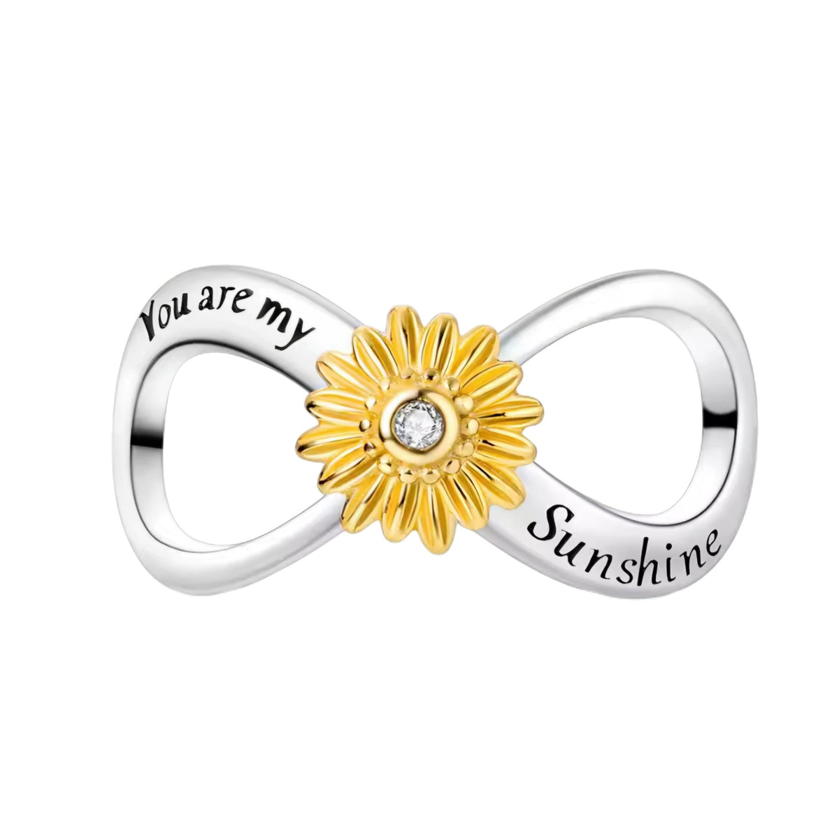 Wrapped Sunflower 'You are my sunshine' Charm - Sparks Charms