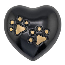 Amberley Heart Urn  - Black - 60cc