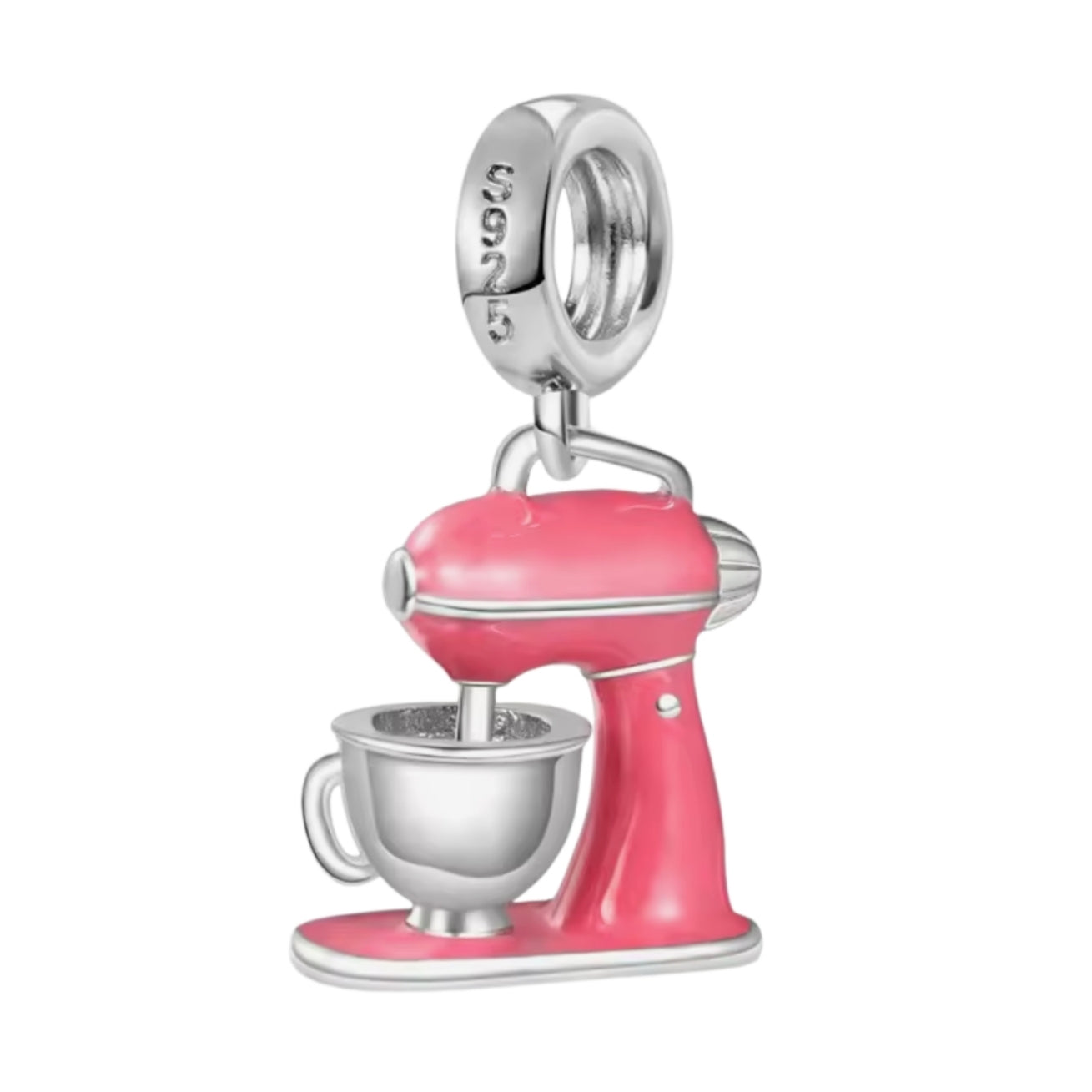 Pink Coffee Maker Charm