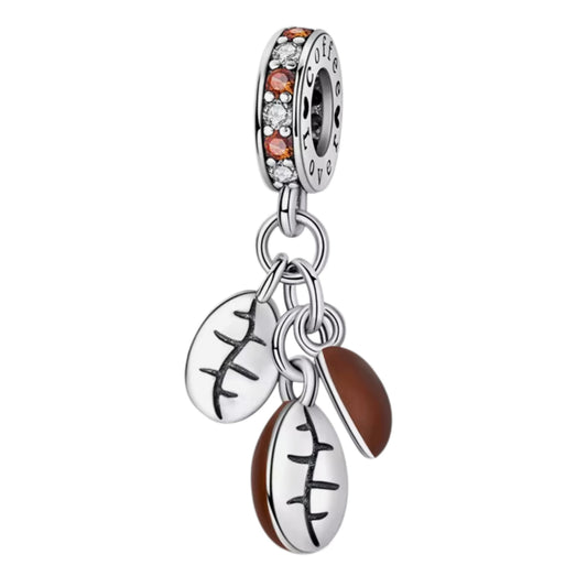 Coffee Lover Dangling Coffee Beans Charm