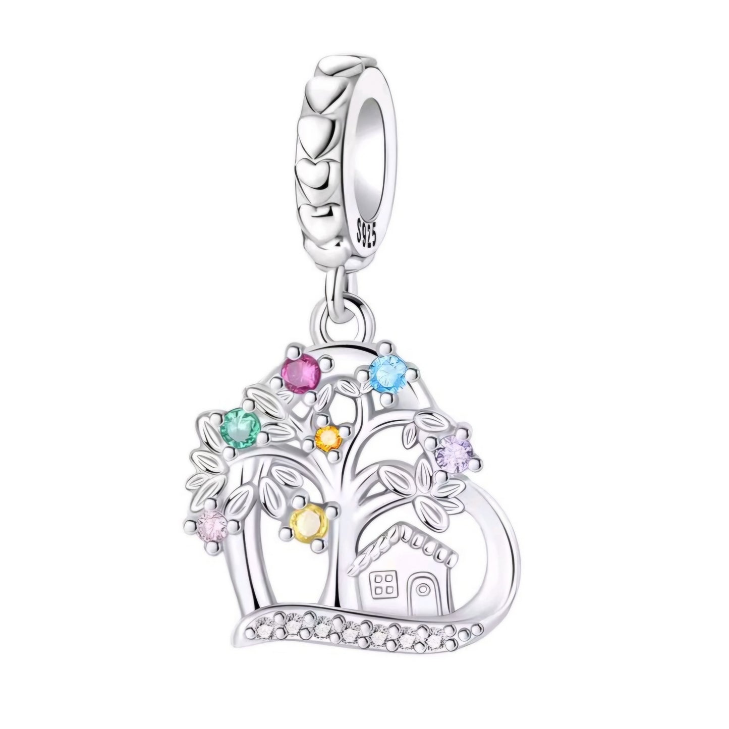 House & Family Tree Charm