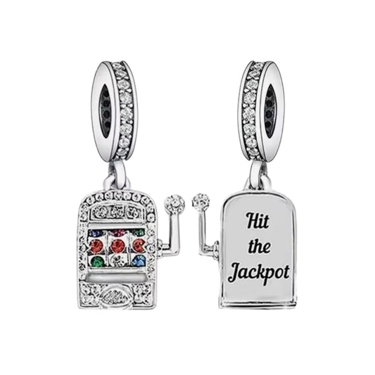 'Hit the Jackpot' Slot Machine Charm