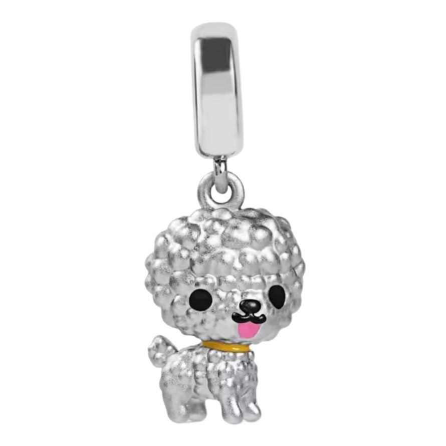 Cute Toy Poodle Charm