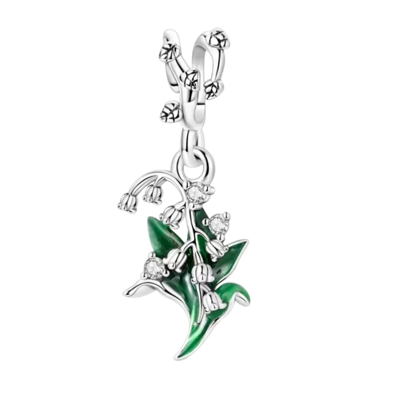 Spiral Top Lily of the Valley Charm