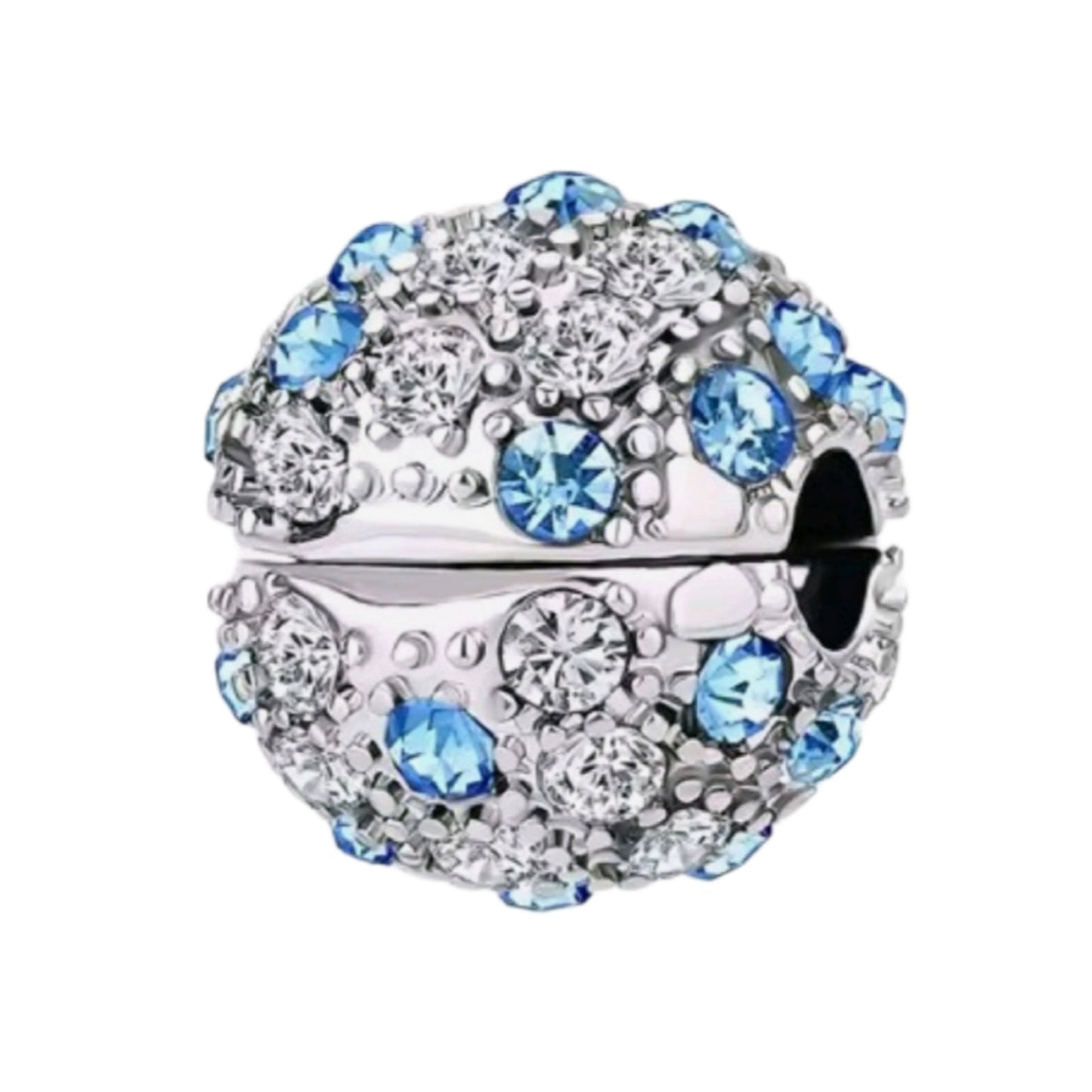 Sparkling Ball Clip on Spacer Charm