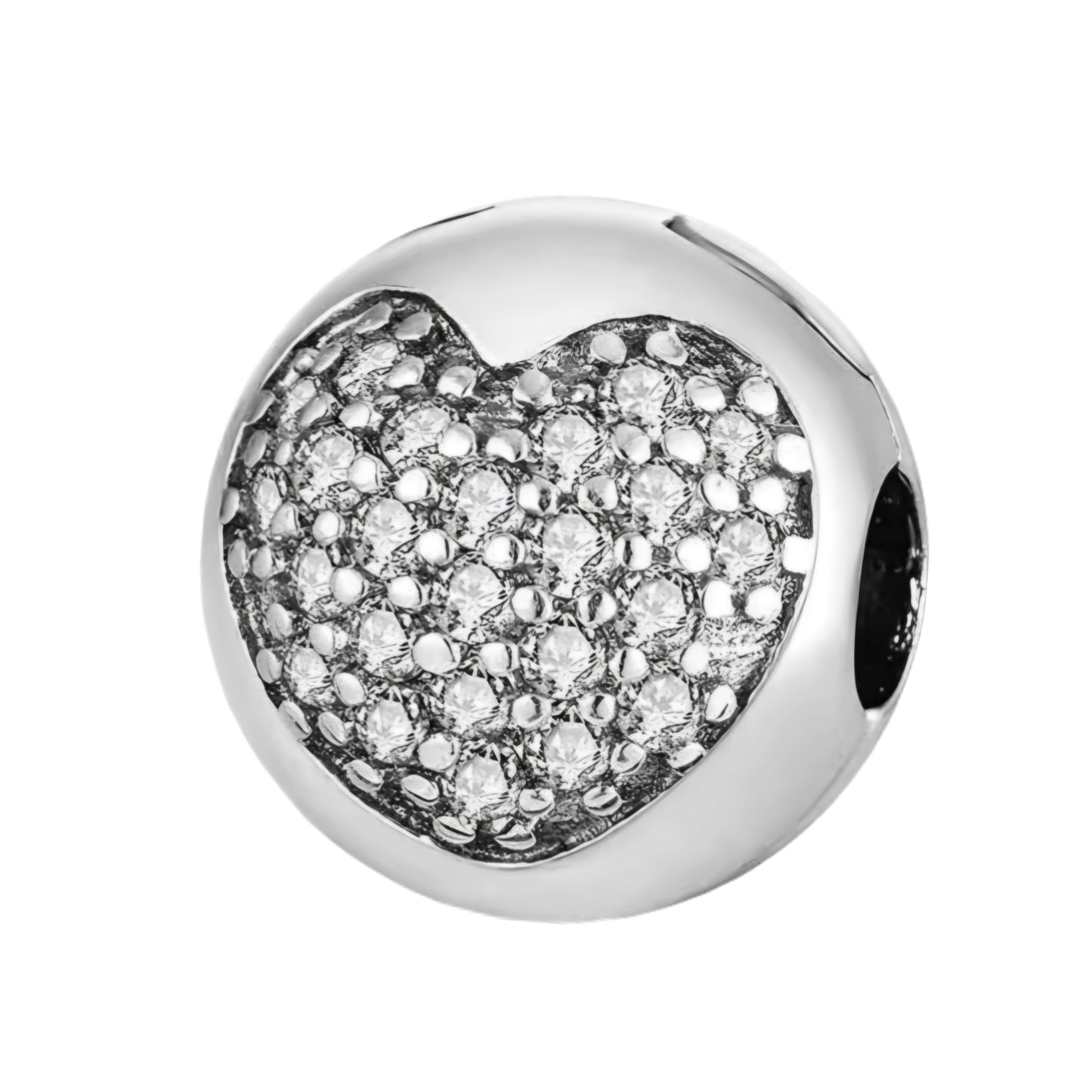 Sparkling Ball Clip on Spacer Charm