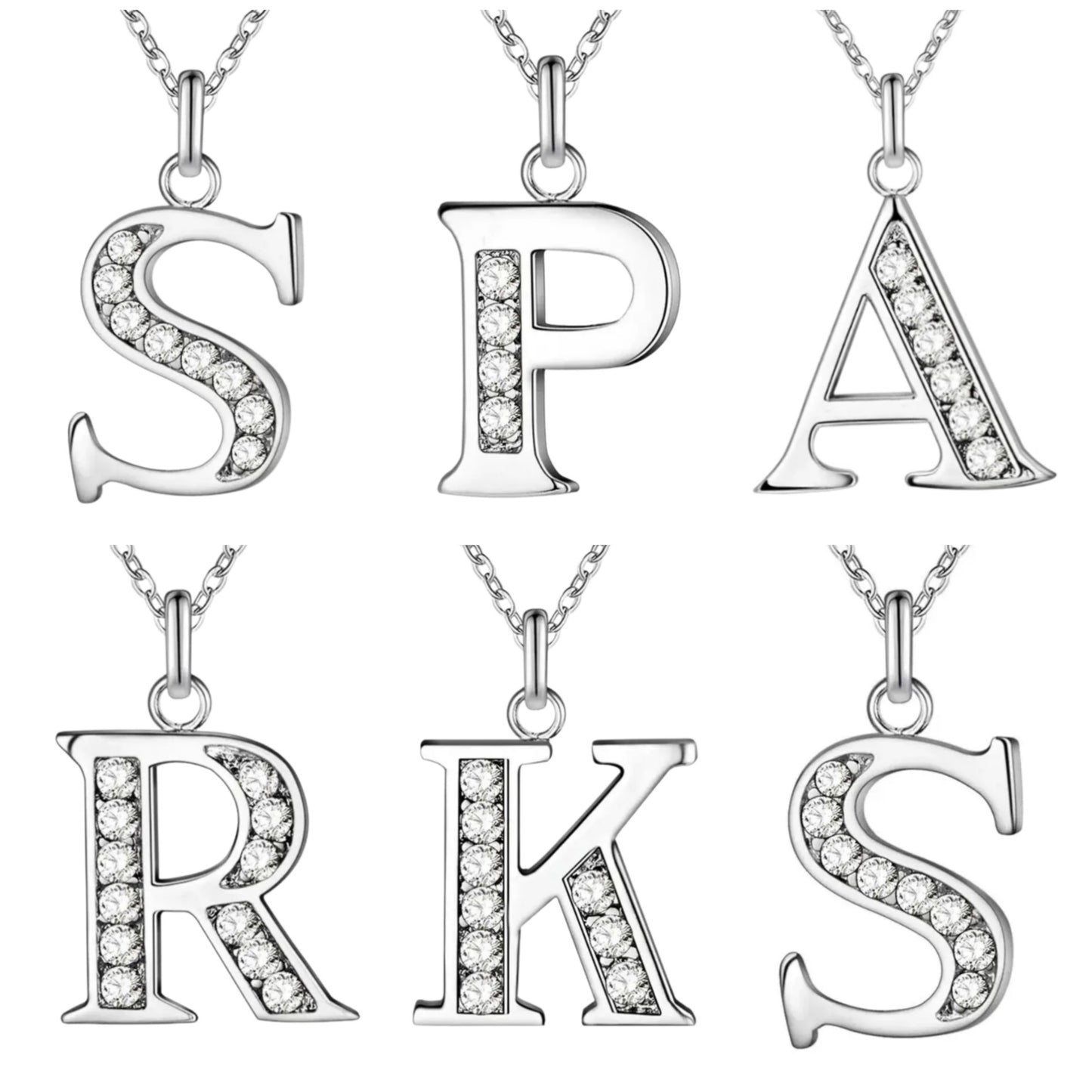 Sparkling A - Z Necklace in Gift Box