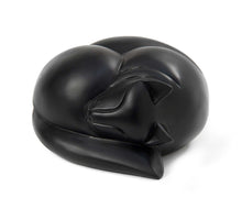 Sleeping Cat Urn - Black
