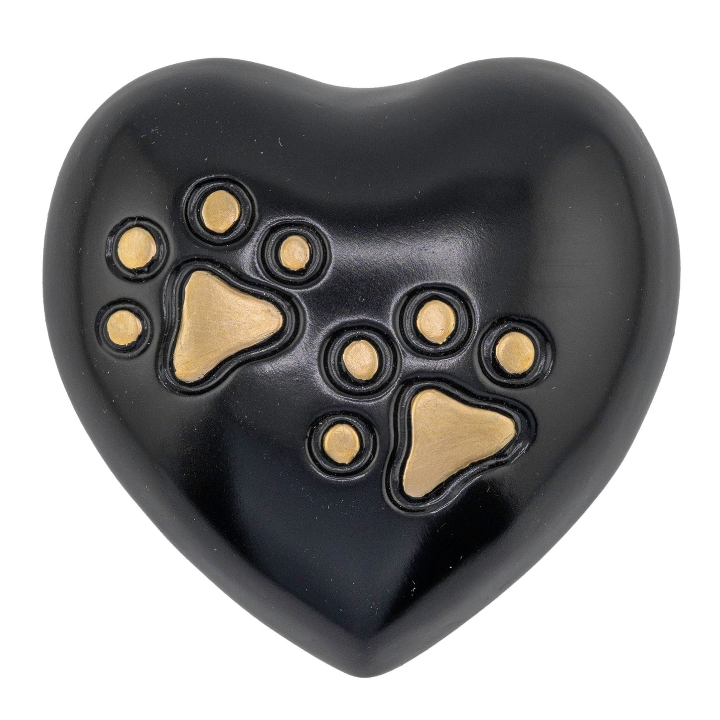 Amberley Heart Urn - Black - 60cc - Sparks Charms