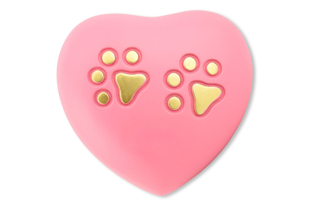 Amberley Heart Urn - Pink- 350cc - Sparks Charms