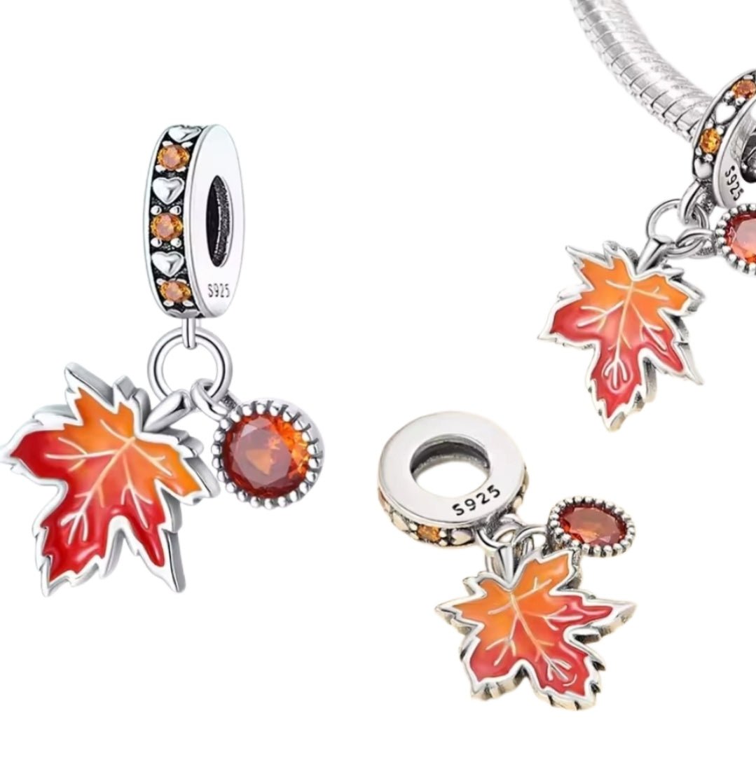 Autumn Maple Leaf Charm - Sparks Charms