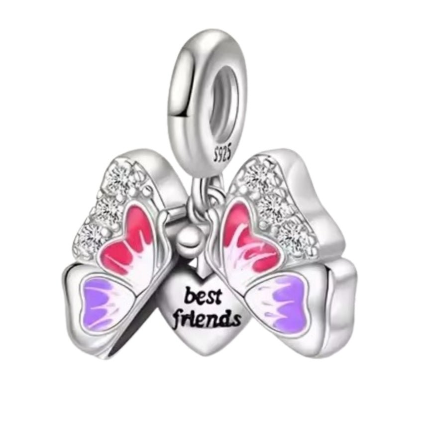 'Best Friend' Opening Butterfly Charm - Sparks Charms