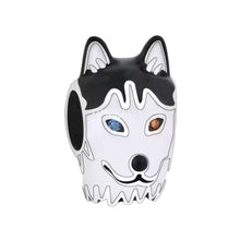 Bi-eyed Heterochromia Husky Head Bead Charm - Sparks Charms