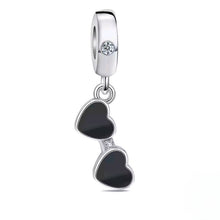 Black Heart Sunglasses Charm - Sparks Charms