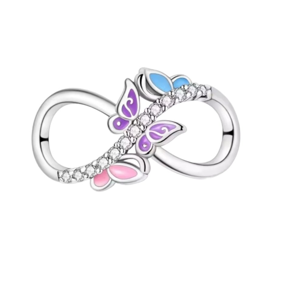 Butterfly Infinity Wrap Charm - Sparks Charms