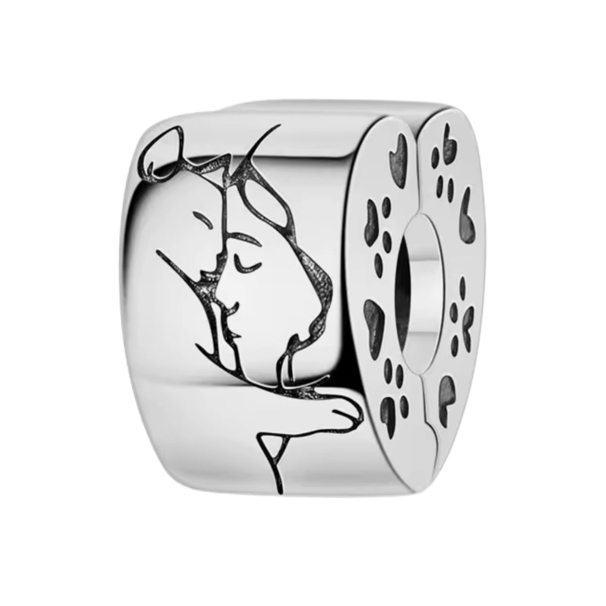 Cat & Paw Print Clip on Spacer Charm - Sparks Charms