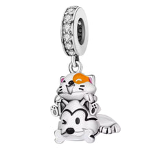 Cat sat on Husky Charm - Sparks Charms