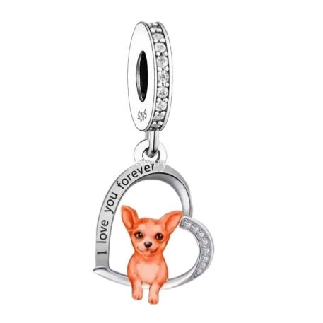 Chihuahua 'I love you forever' Charm - Sparks Charms