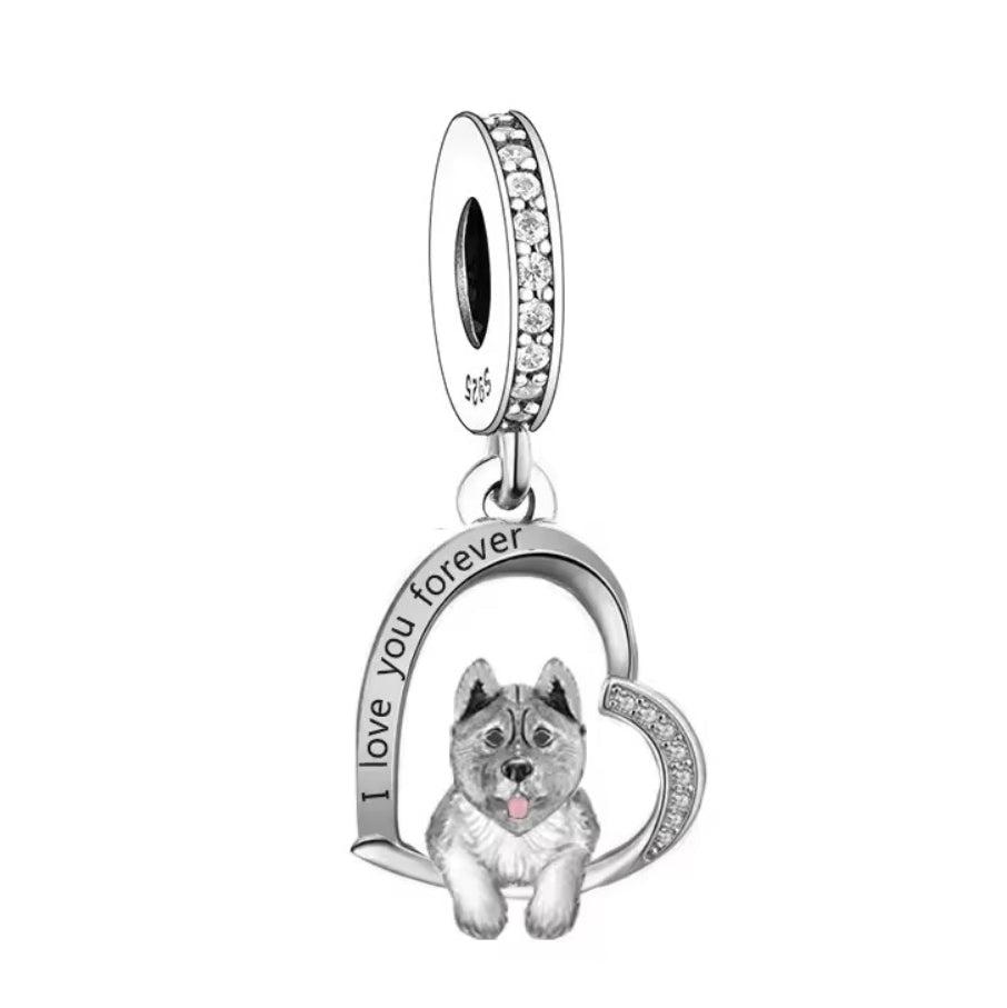 Chow Chow 'I love you forever' Charm - Sparks Charms