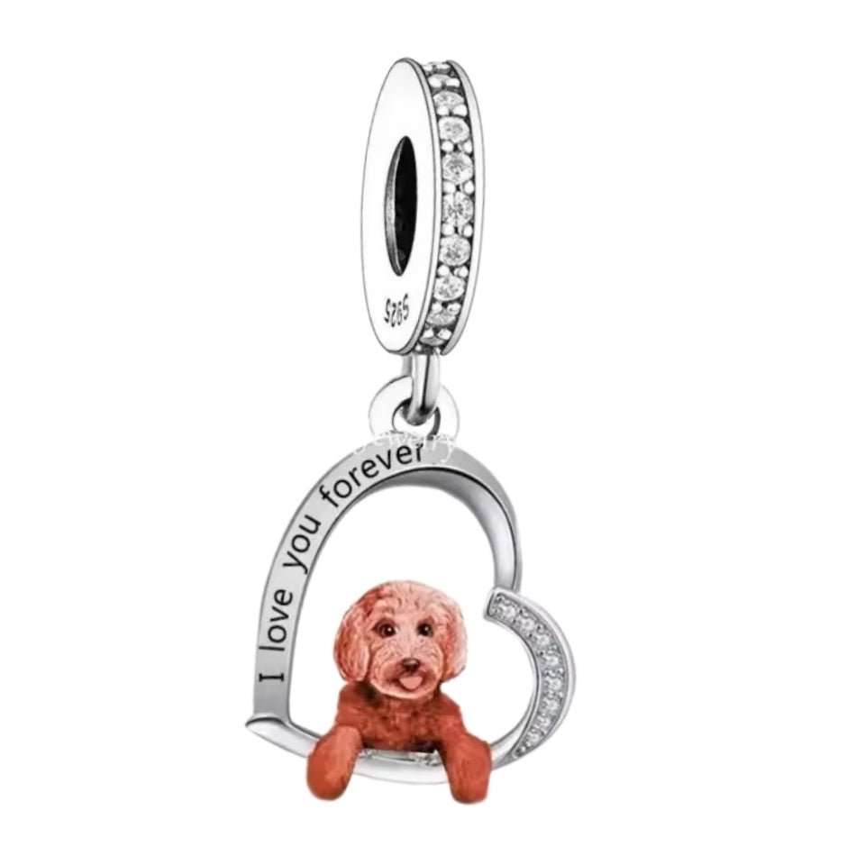 Cockapoo 'I love you forever' Charm - Sparks Charms