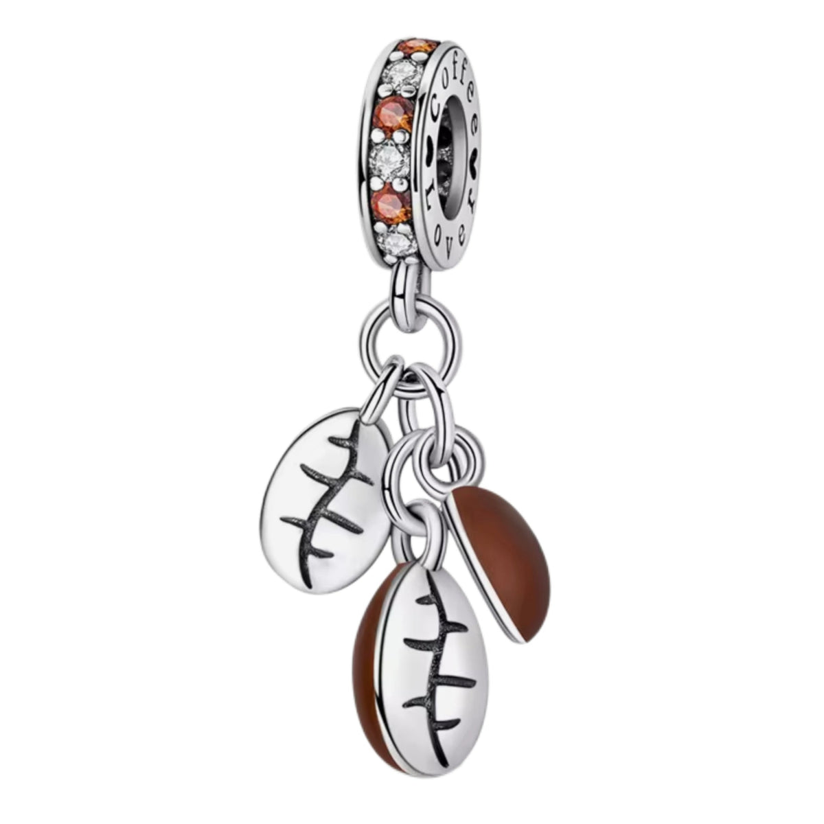Coffee Lover Dangling Coffee Beans Charm - Sparks Charms