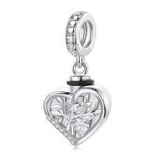 Custom 925 Silver Tree of Life Urn Charm Pendant with Back Engraving - Sparks Charms