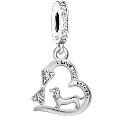 Dachshund 'I love you forever' Charm - Sparks Charms