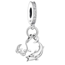 Fishing Angling Fish & Hook Charm - Sparks Charms