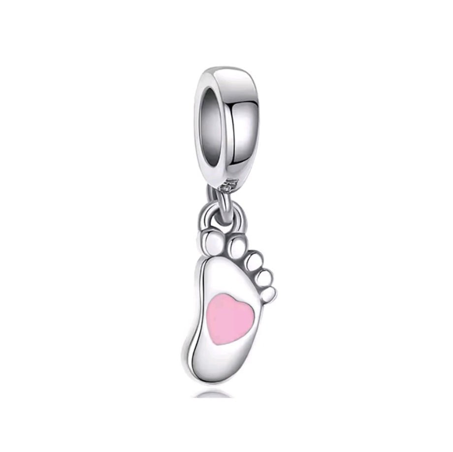 Foot Print New Baby Boy Girl Charm - Sparks Charms