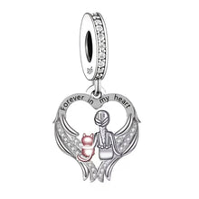'Forever in my heart' Cat Dog Memorial Charm - Sparks Charms