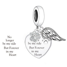 Forever in my heart Paw & Wing Pet Memorial Charm - Sparks Charms