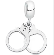 'Freedom' Hand Cuffs Prison Release First Arrest Charm - Sparks Charms