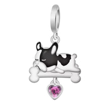 French Bulldog 'Frenchie' Sleeping on a Bone Charm - Sparks Charms