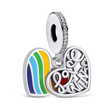 Gay Pride 'Love Wins' Heart Charm - Sparks Charms
