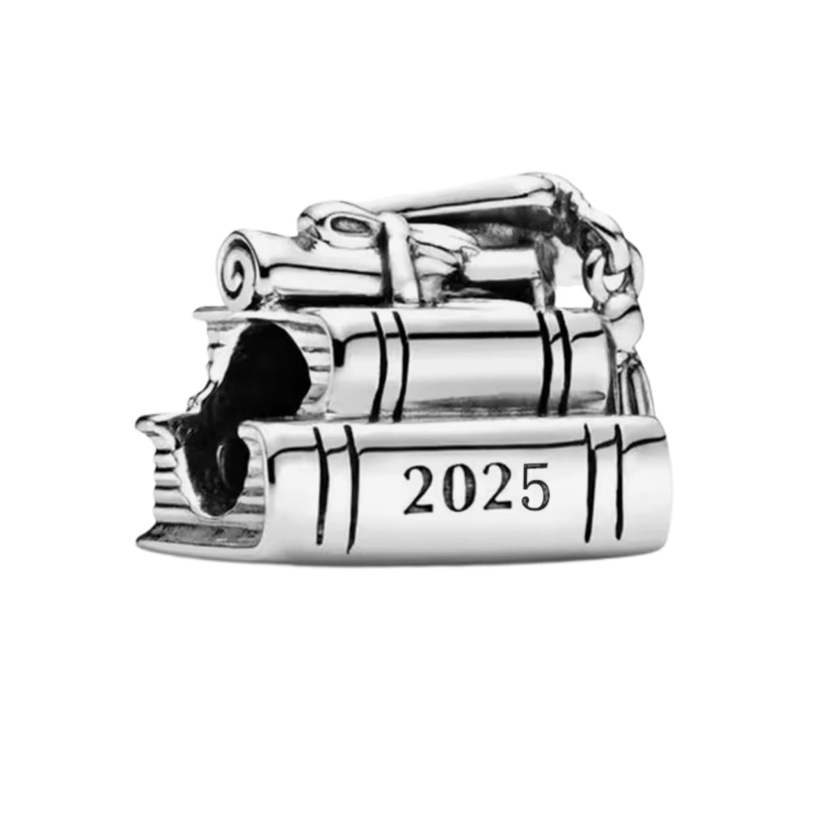 Graduation 2025 Stacked Books Charm - Sparks Charms