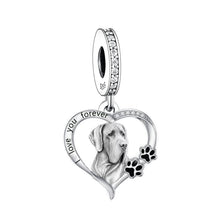 Great Dane 'I Love You Forever' Heart Charm - Sparks Charms