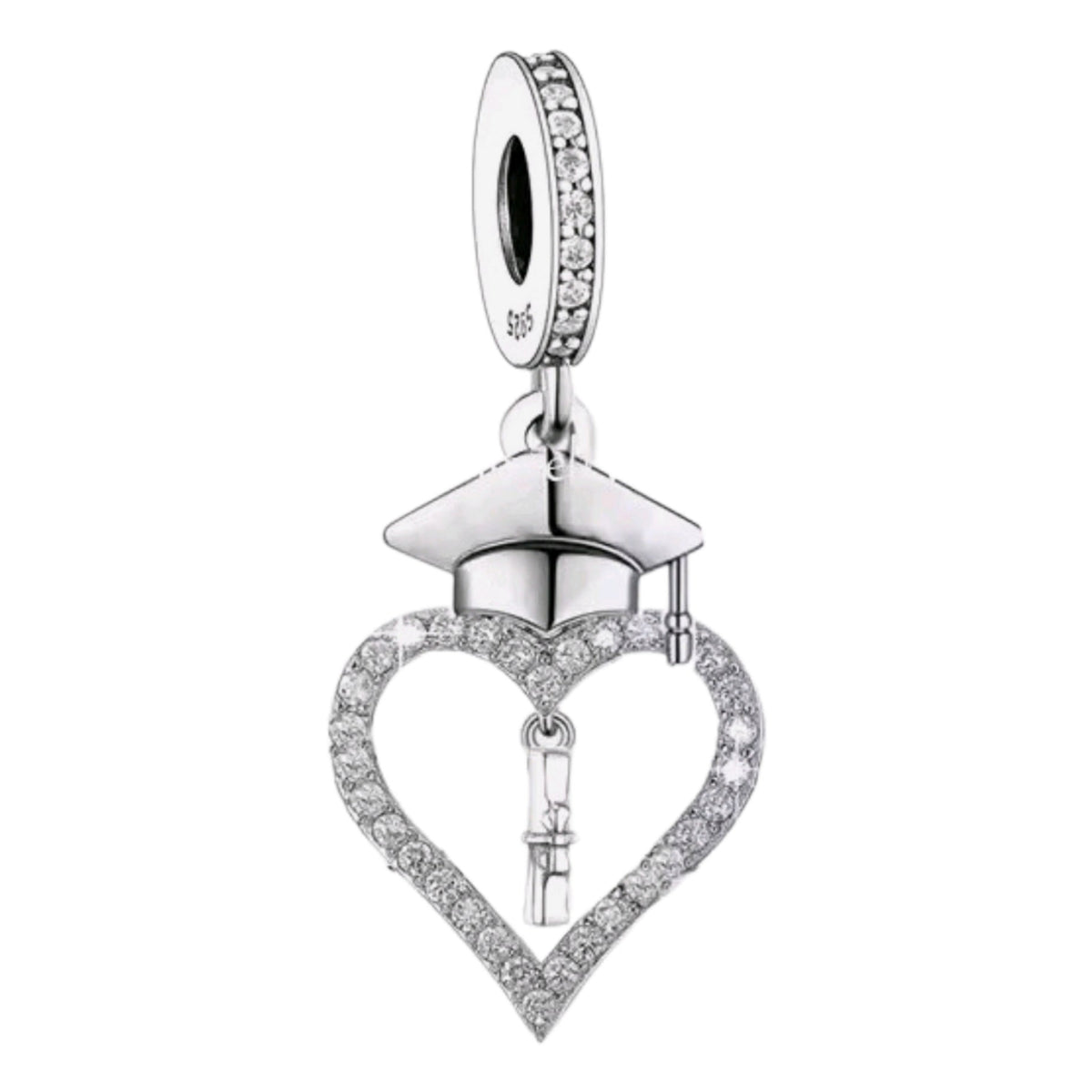 Hanging Scroll 'The Adventure Begins' Graduation Charm - Sparks Charms