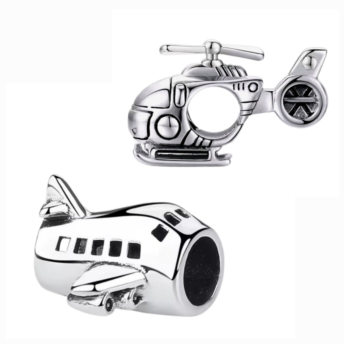 Helicopter Plane Pilot Holiday Travel Charm - Sparks Charms